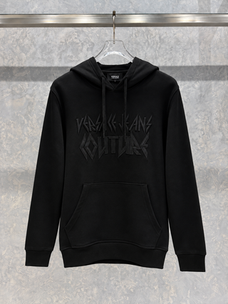 VSC01 Kapüşonlu Siyah Sweatshirt