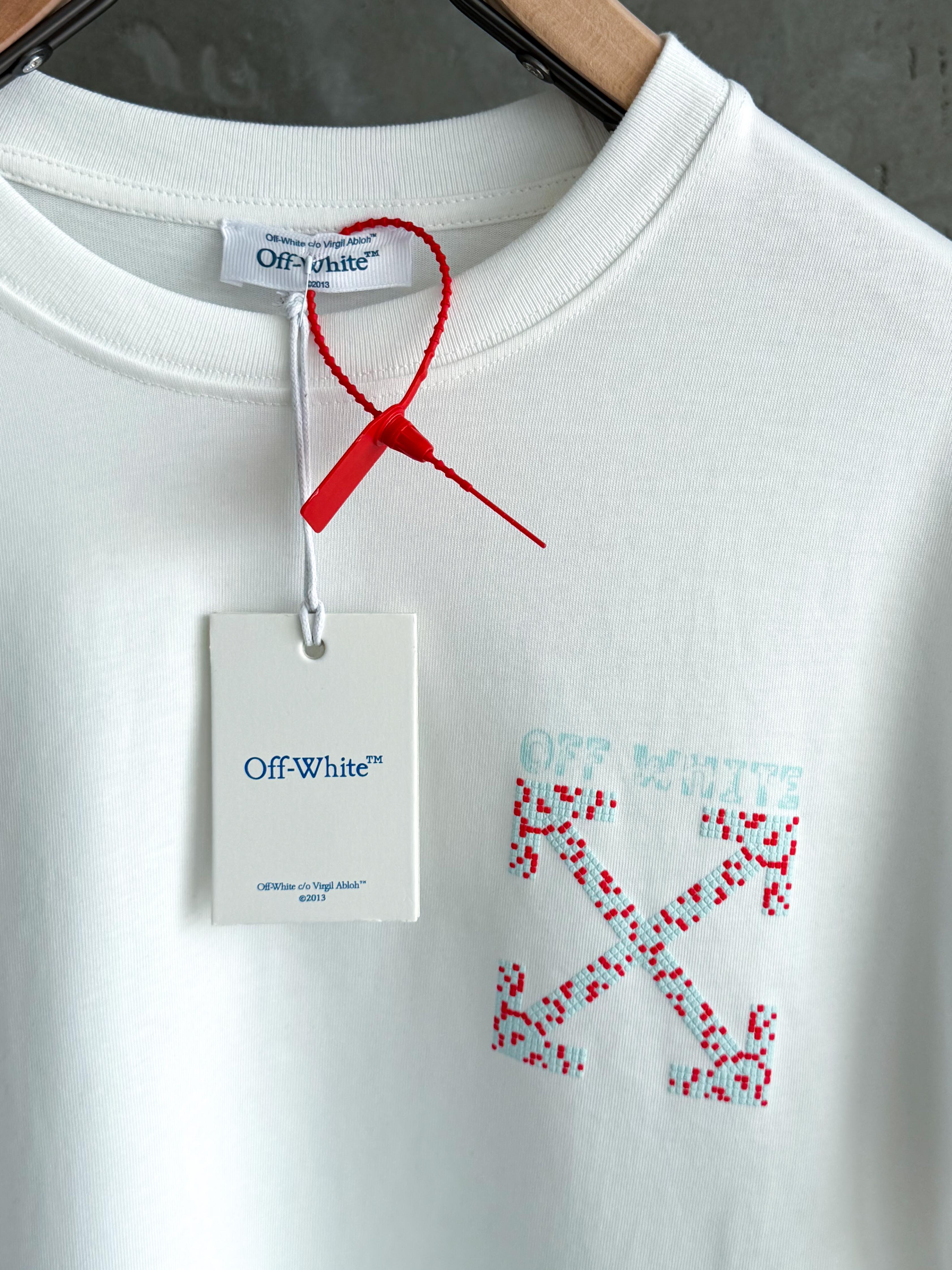 O&W01 X Butterfly beyaz tshirt