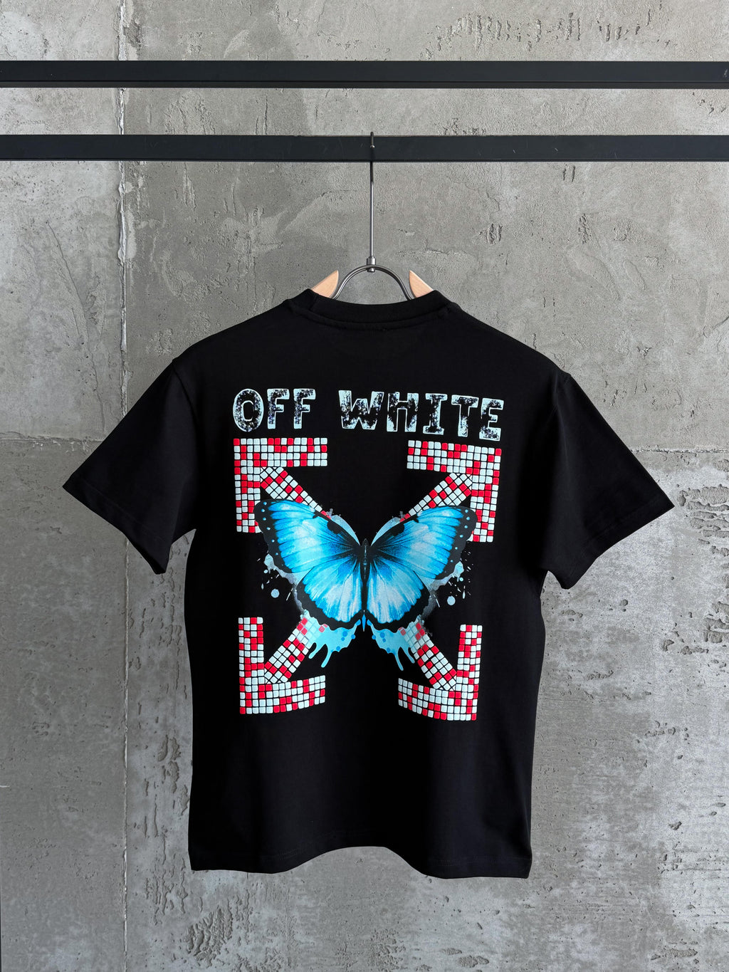 O&W01 X Butterfly siyah tshirt
