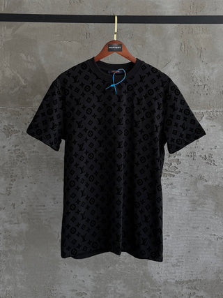 LV05 full baskı siyah tshirt