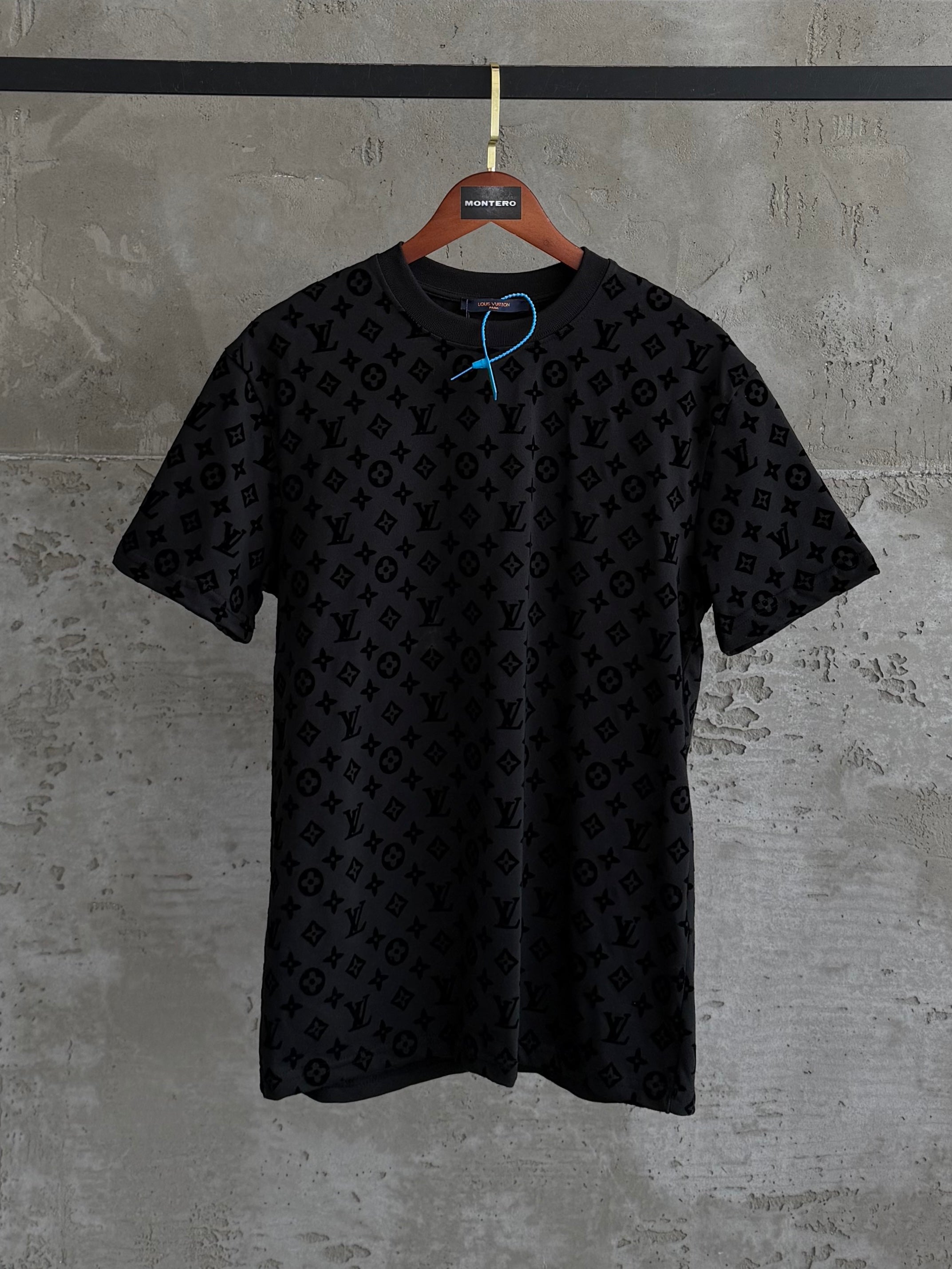 LV05 full baskı siyah tshirt