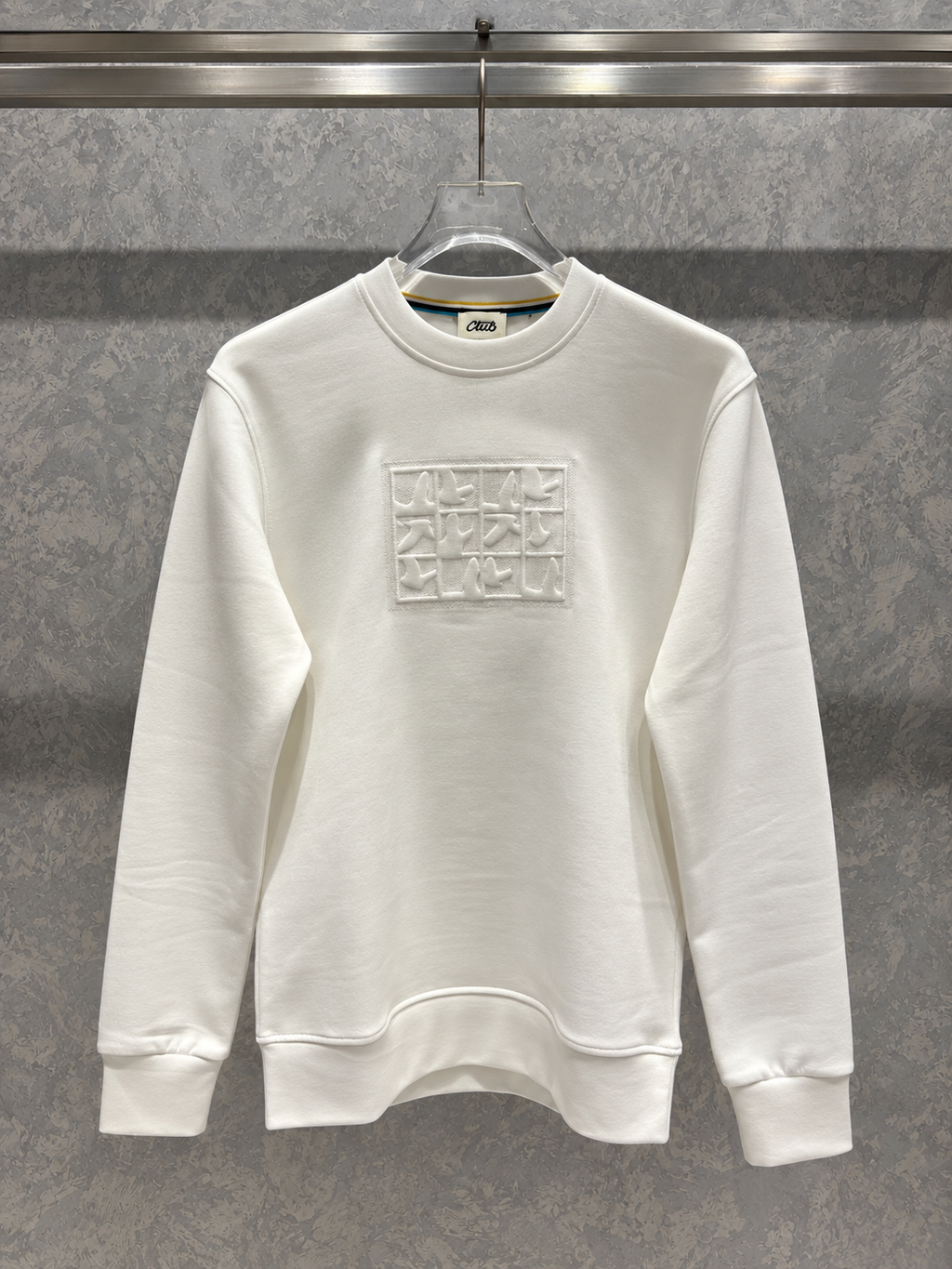 BYMN02 Basic Beyaz Sweatshirt