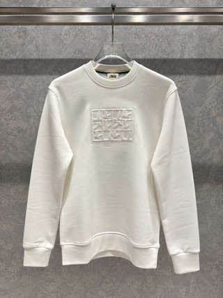 BYMN02 Basic Beyaz Sweatshirt