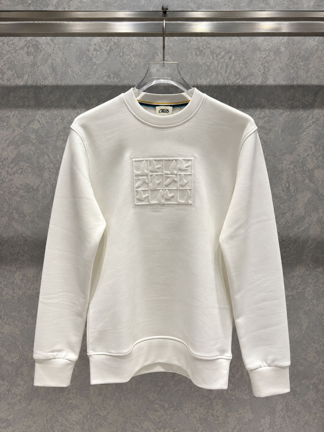BYMN02 Basic Beyaz Sweatshirt