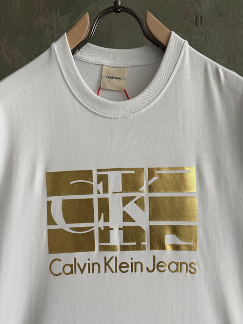 CK01 Gold Plus beyaz tshirt