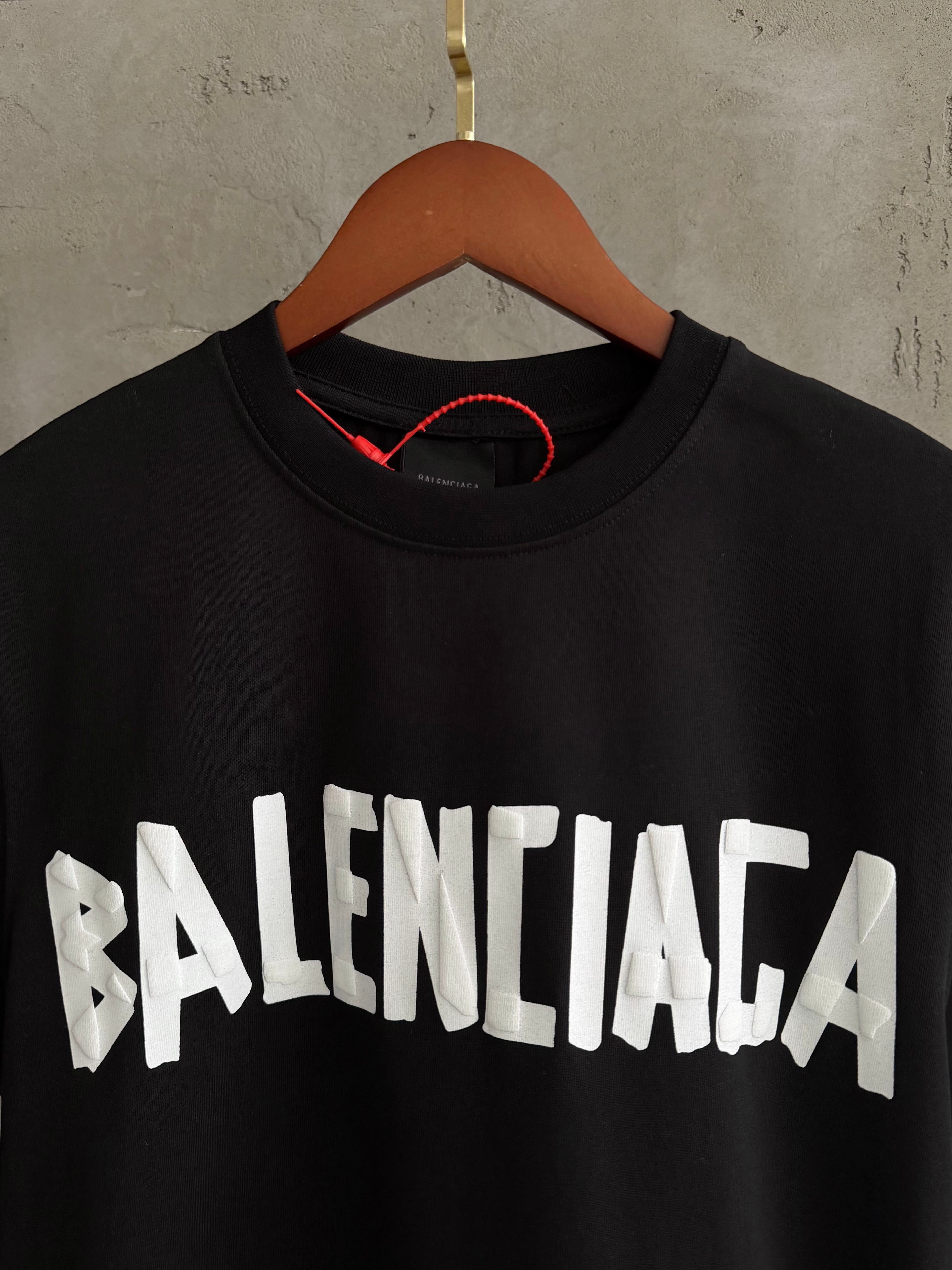 Blc01 Premium baskı siyah tshirt