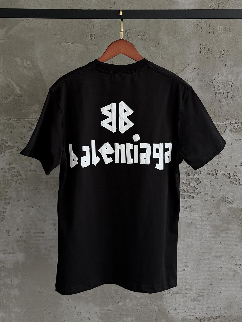 Blc01 Premium baskı siyah tshirt