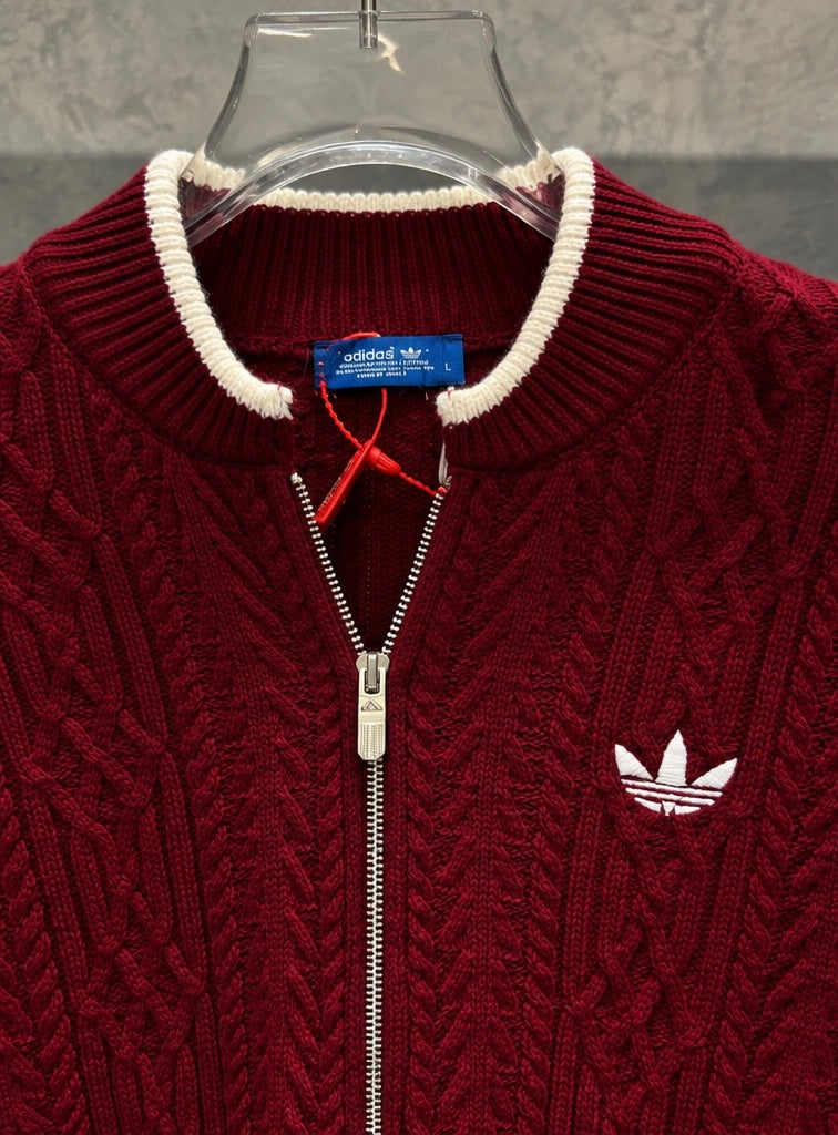 ADS01 Premium Bordo Hırka