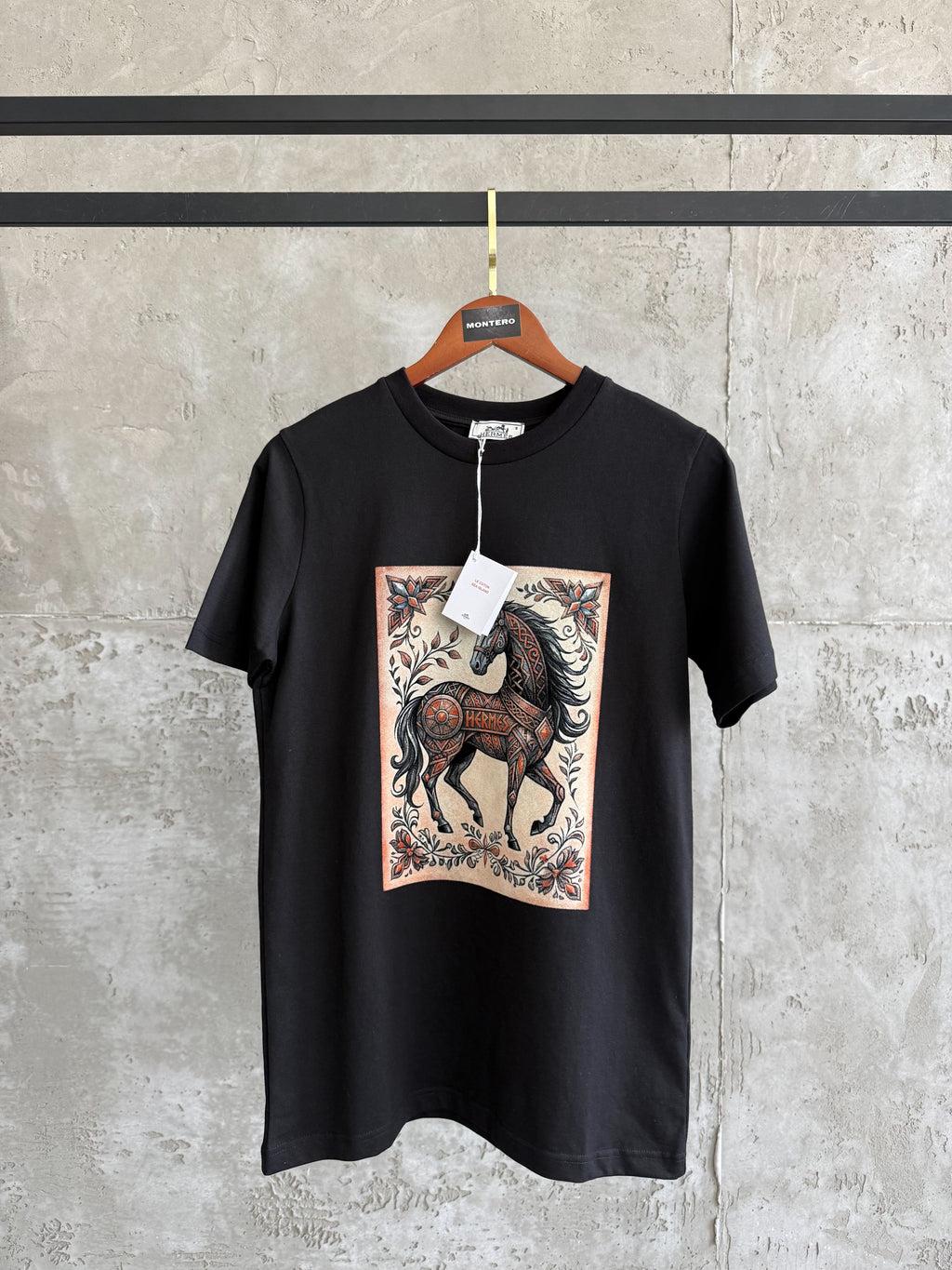 H09 Retro siyah tshirt