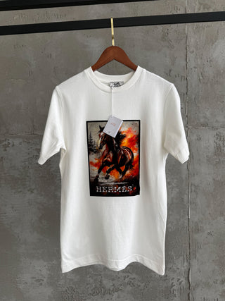 H13 Run beyaz tshirt