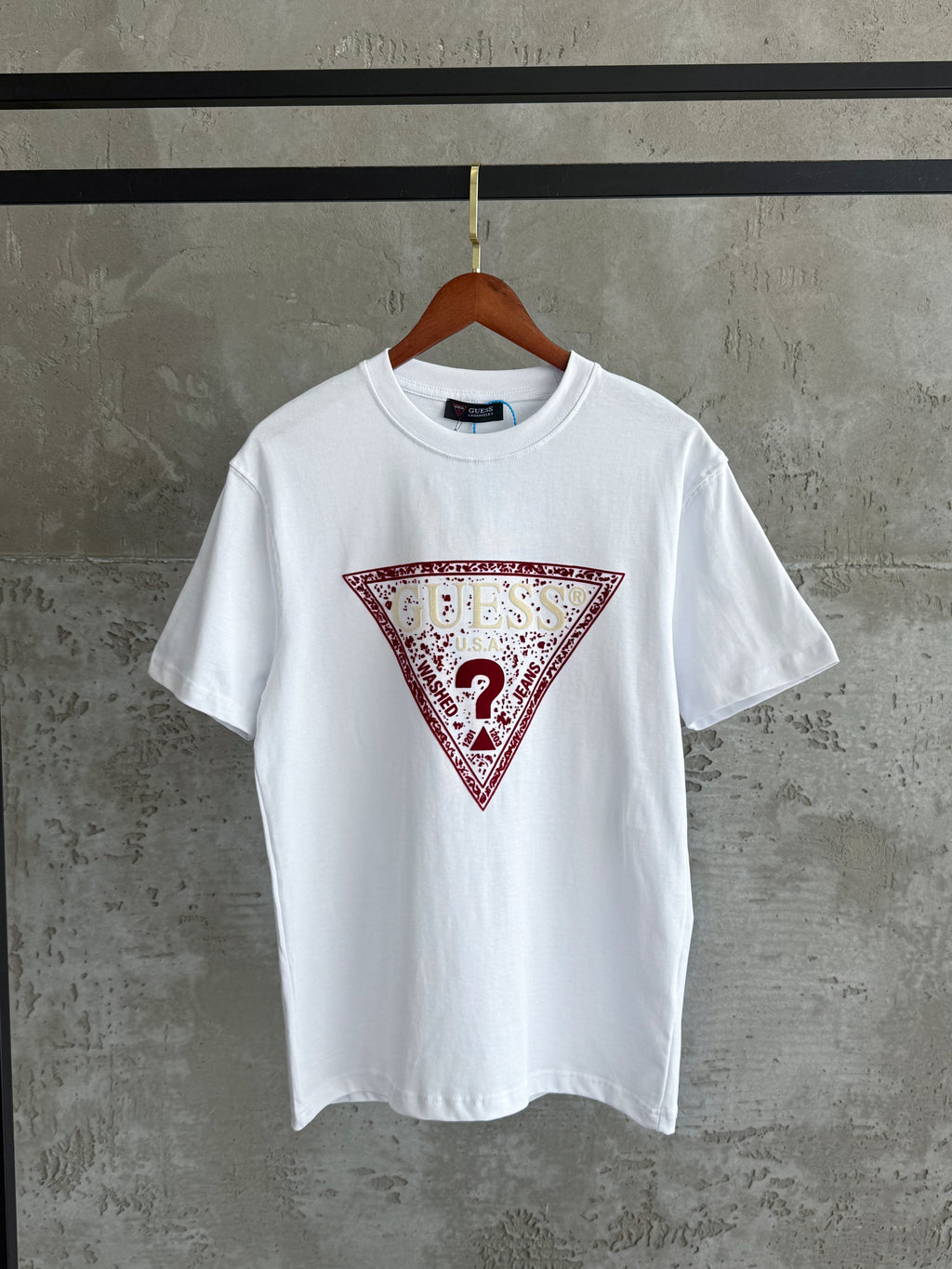 G04 Flok beyaz tshirt