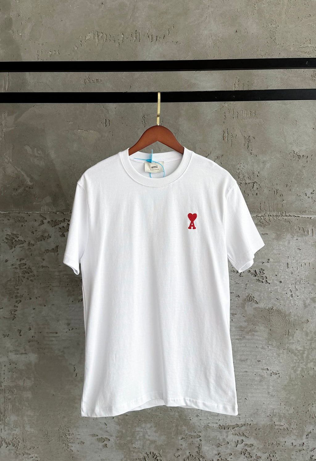 Al01 Premium kalp beyaz tshirt