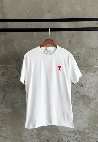 Al01 Premium kalp beyaz tshirt