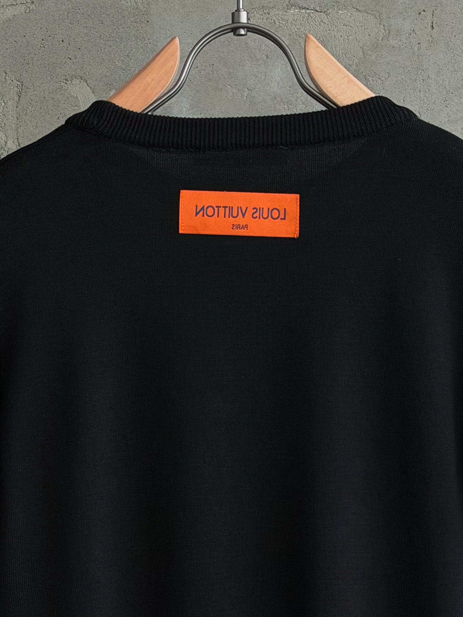 LV08 Triko Nakış siyah tshirt