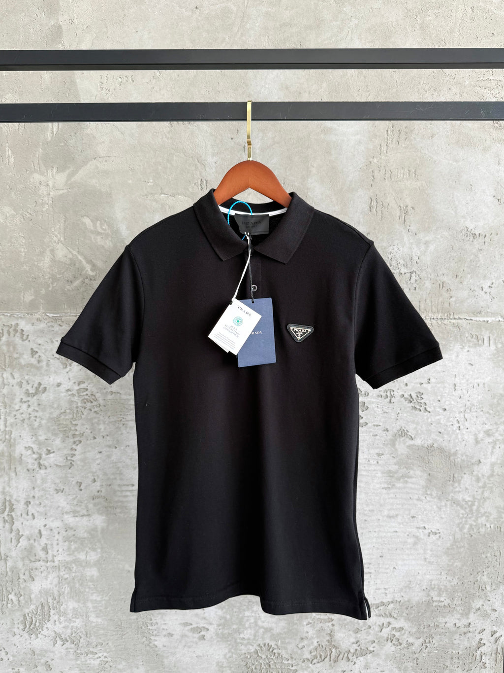 P07 Arma Yaka siyah tshirt