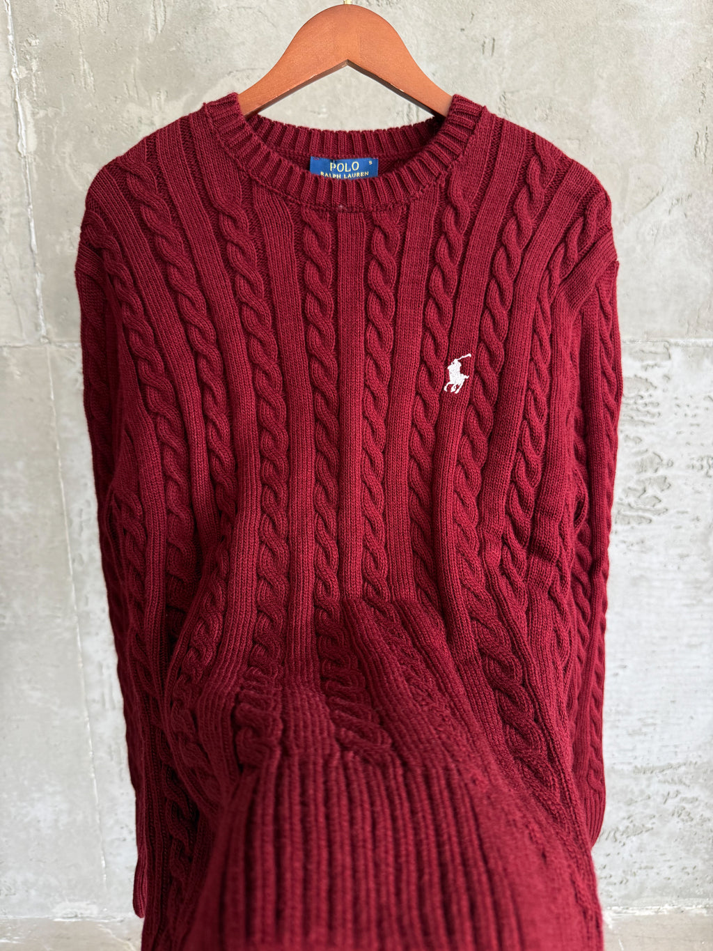 US01 Saç Örgü Kazak Bordo