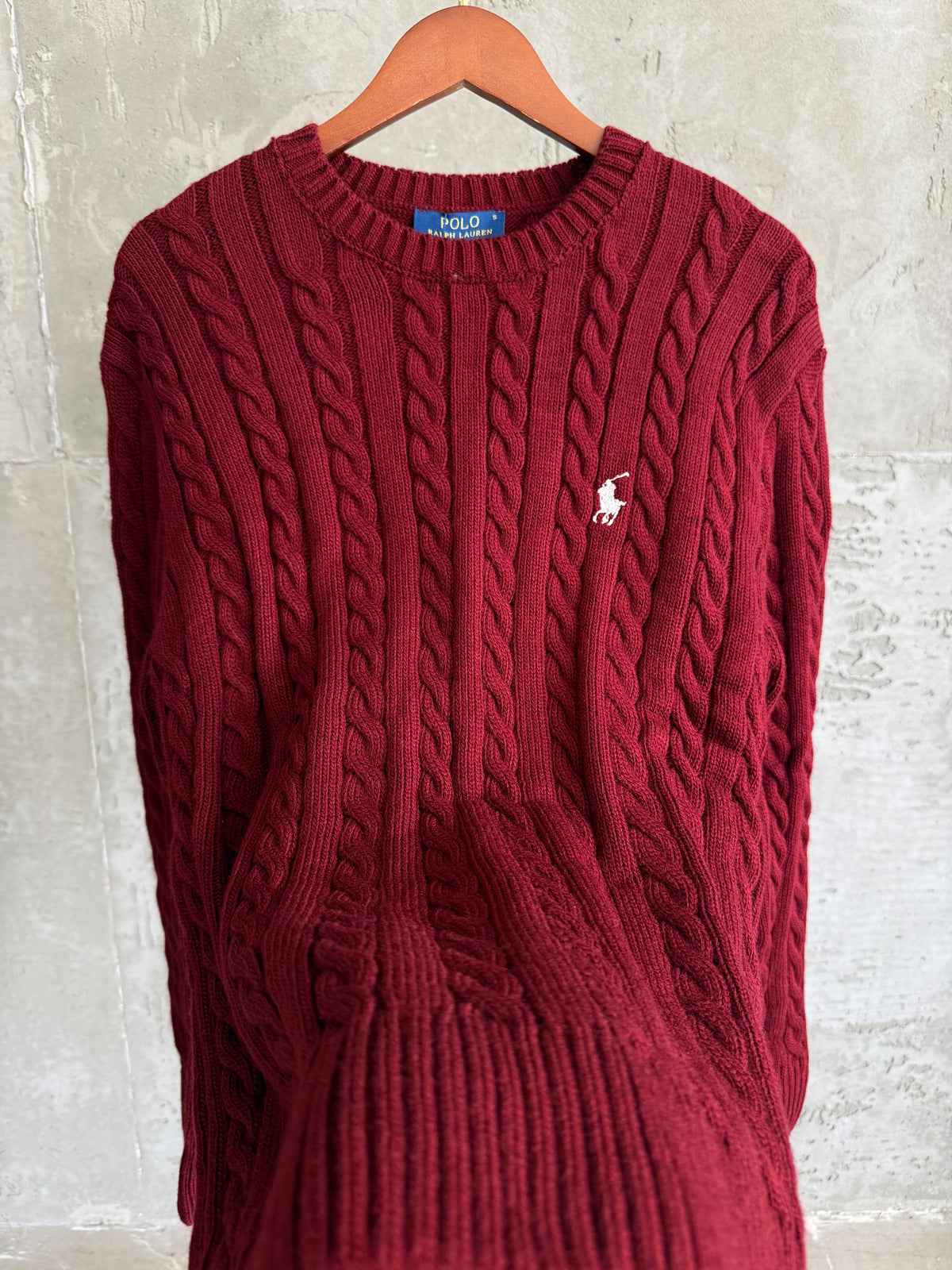 US01 Saç Örgü Kazak Bordo