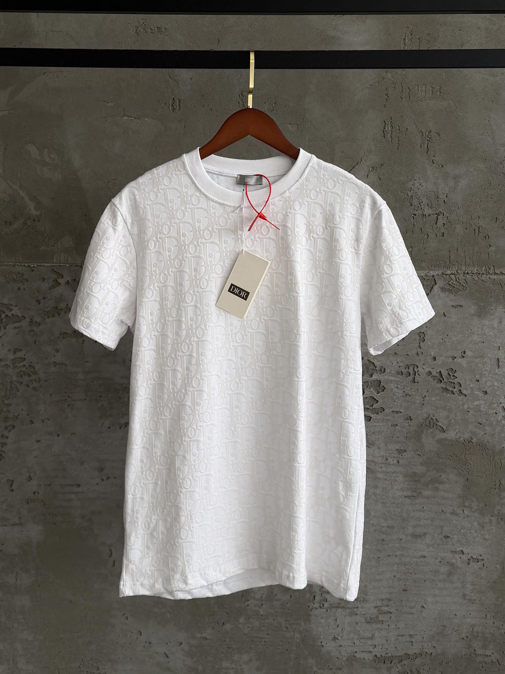 D02 flok full baskı beyaz tshirt