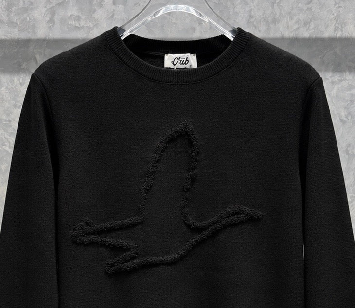 BYMN03 Bird Siyah Sweatshirt