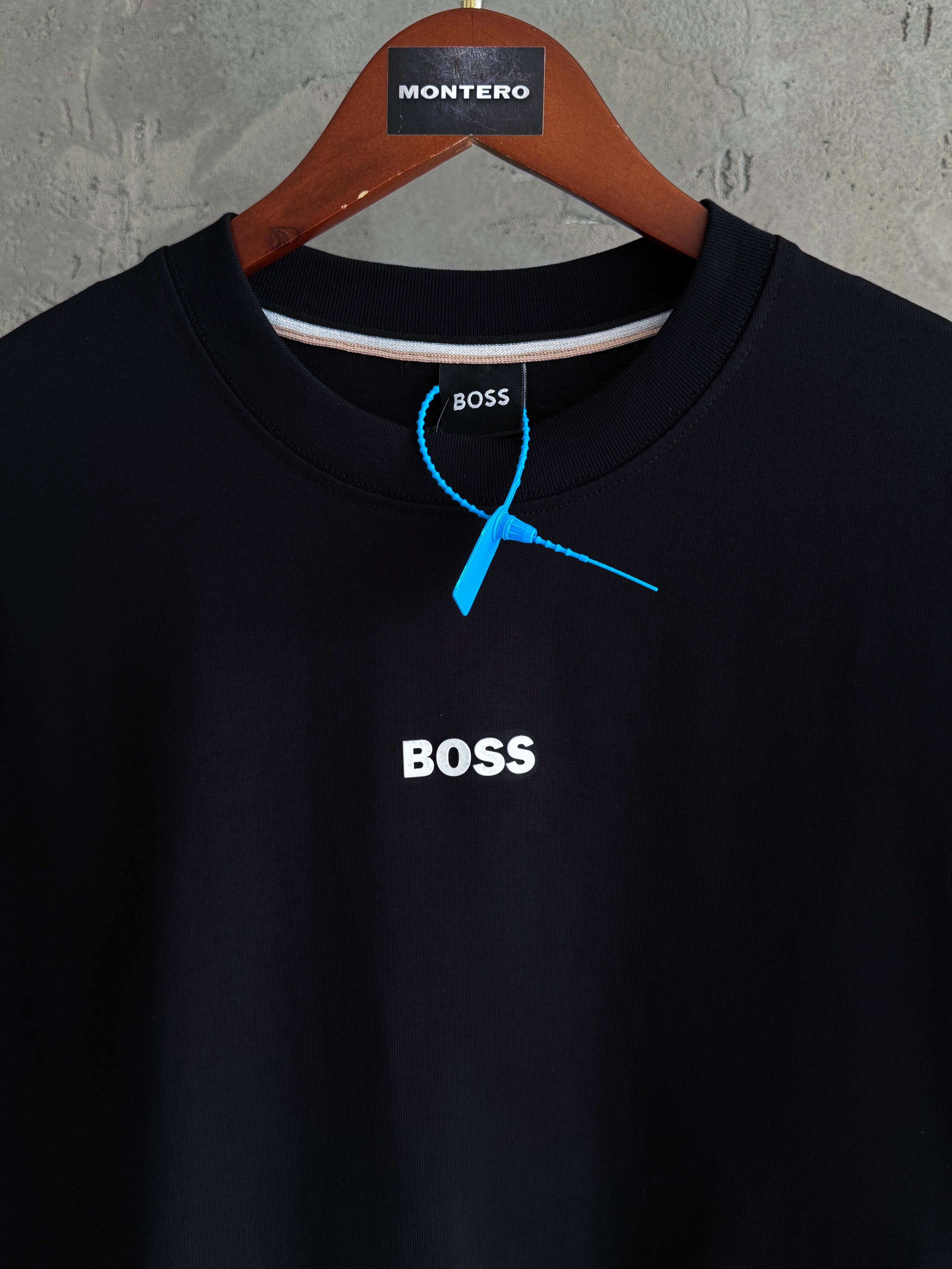 B01 yüksek baskı siyah tshirt
