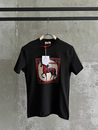 H02 Vintage siyah tshirt