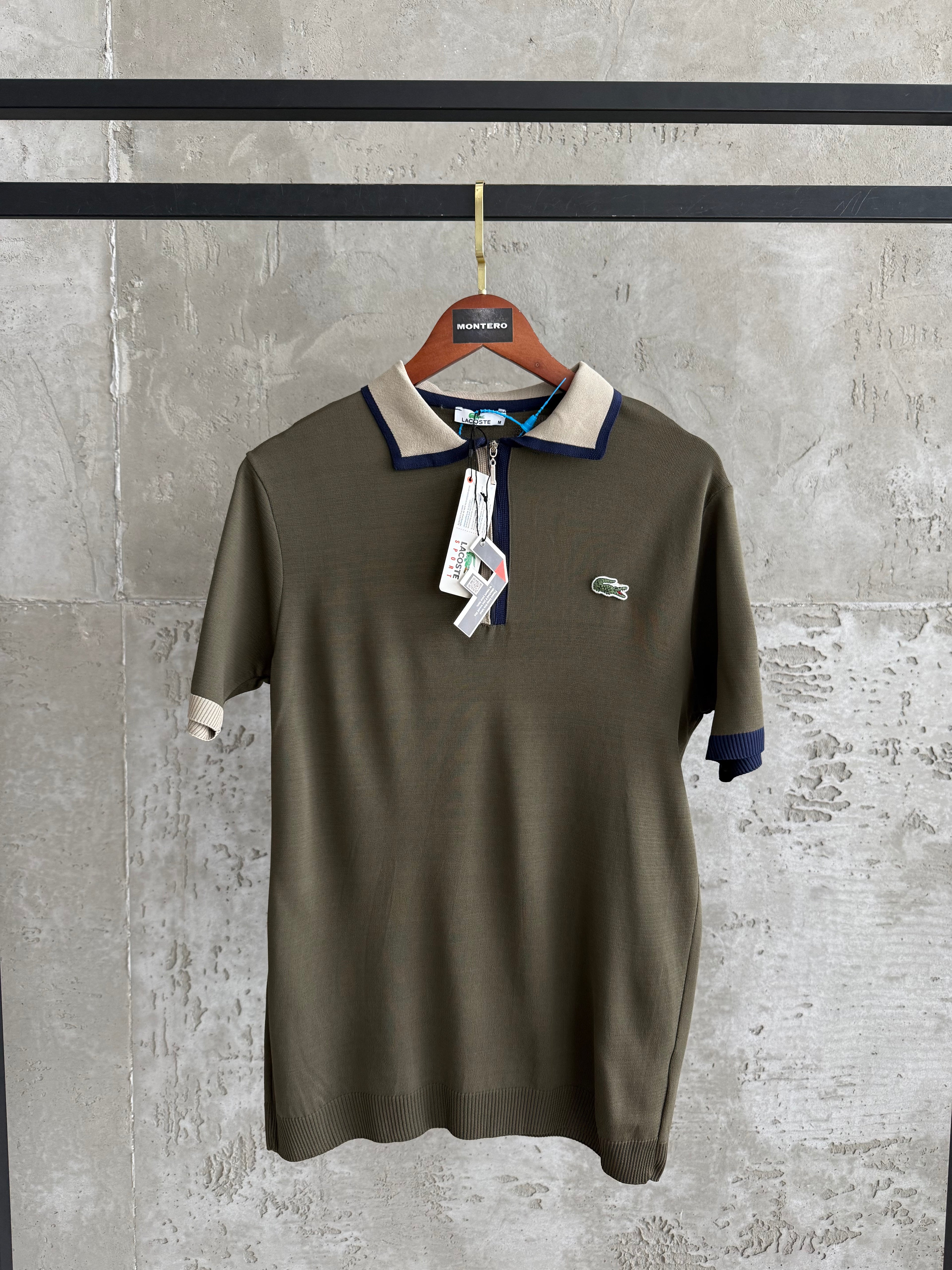 L001 Polo Yaka krem tshirt