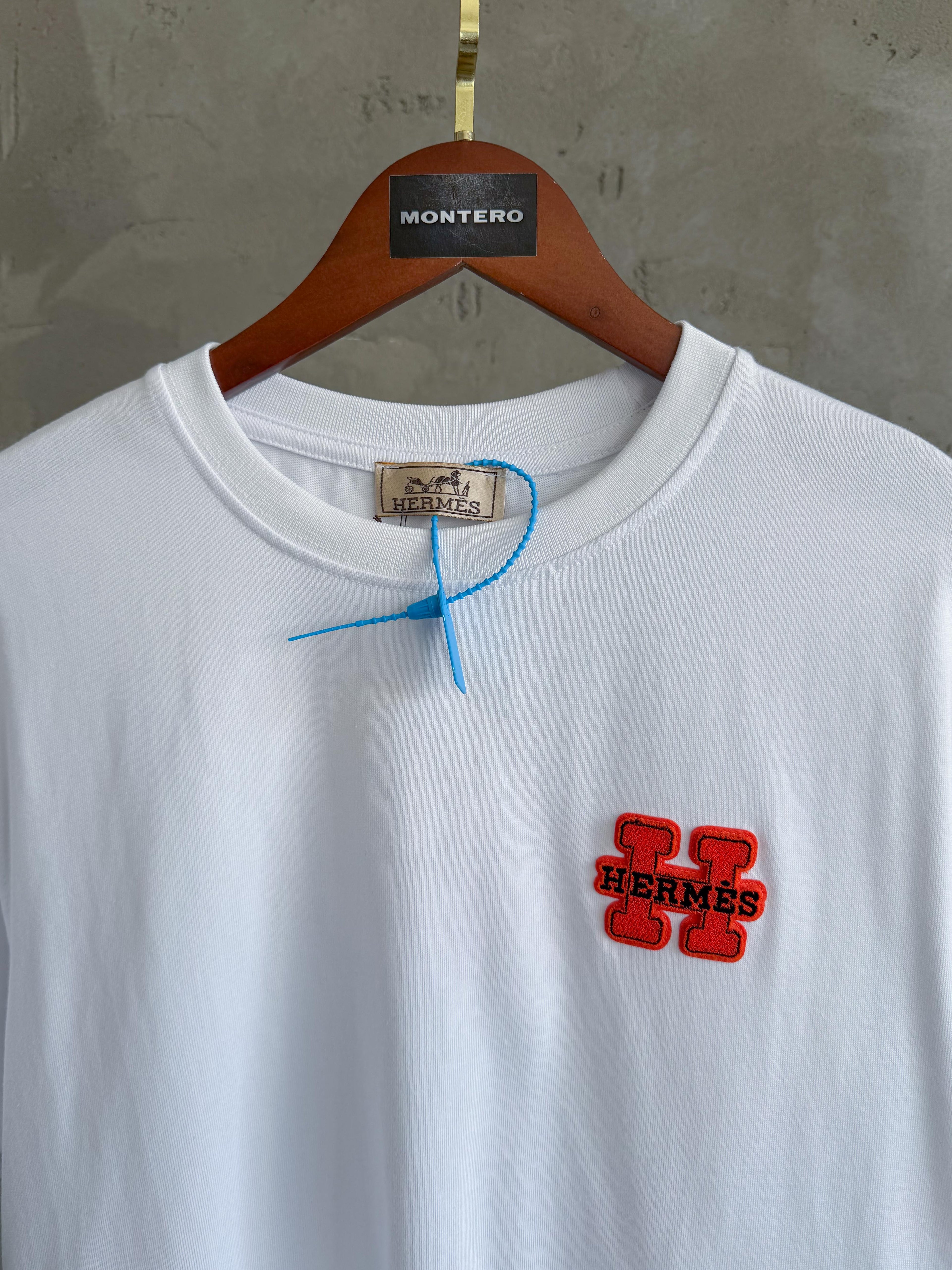 H03 Tafting ithal arma beyaz tshirt