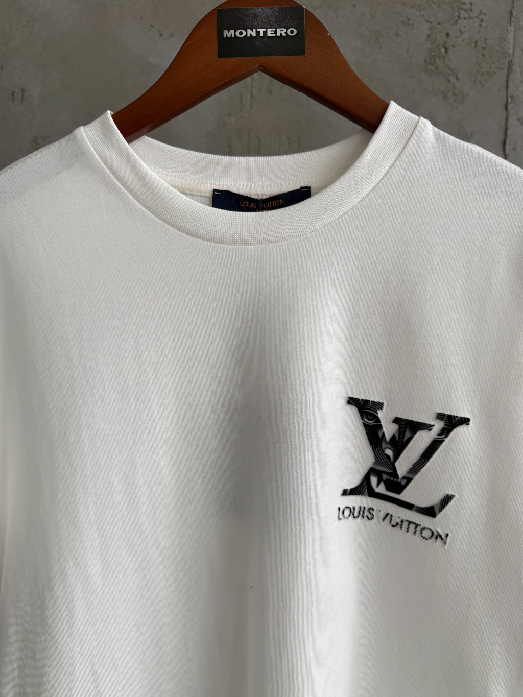 LV17 Flok beyaz tshirt
