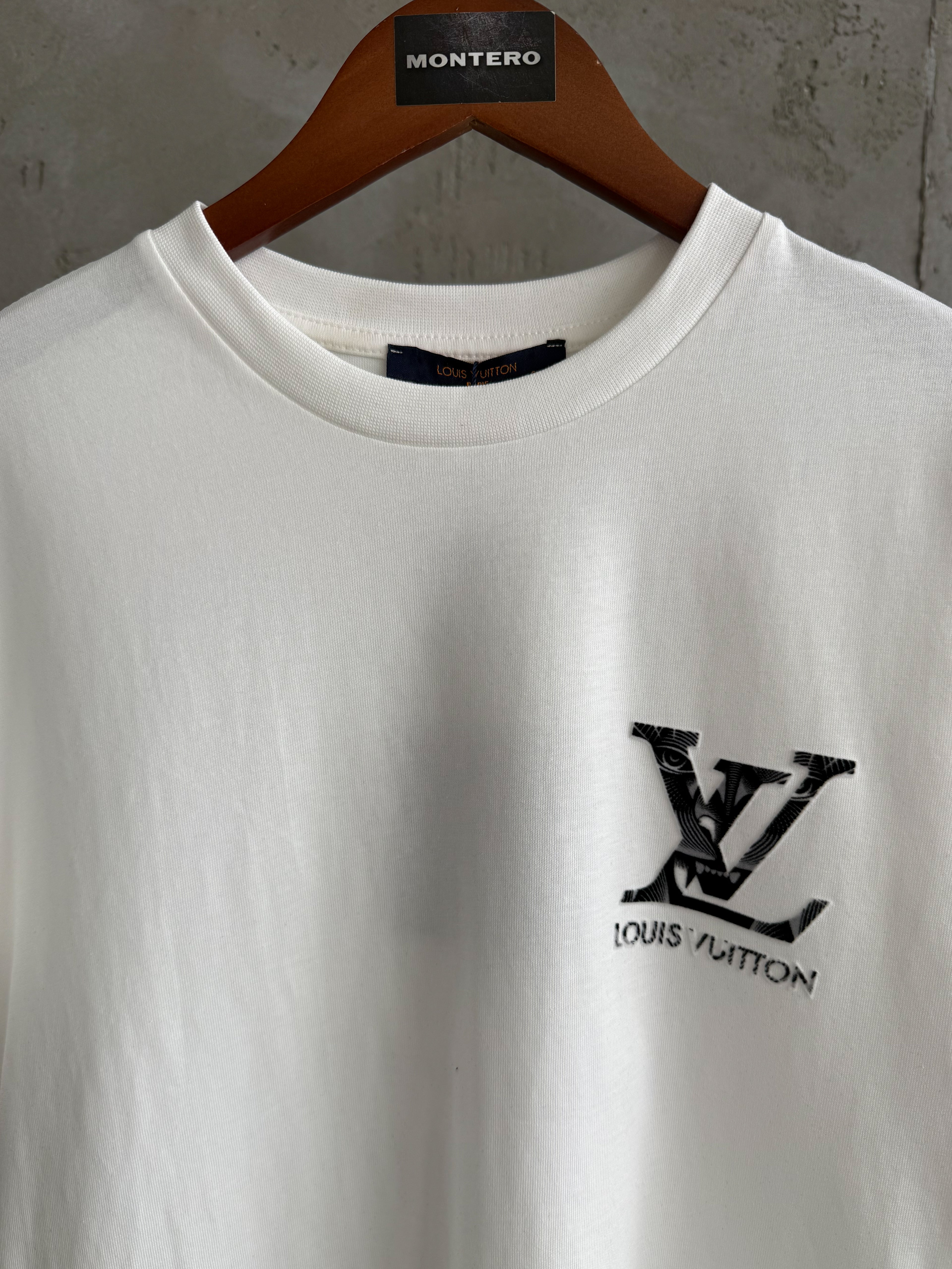LV17 Flok beyaz tshirt