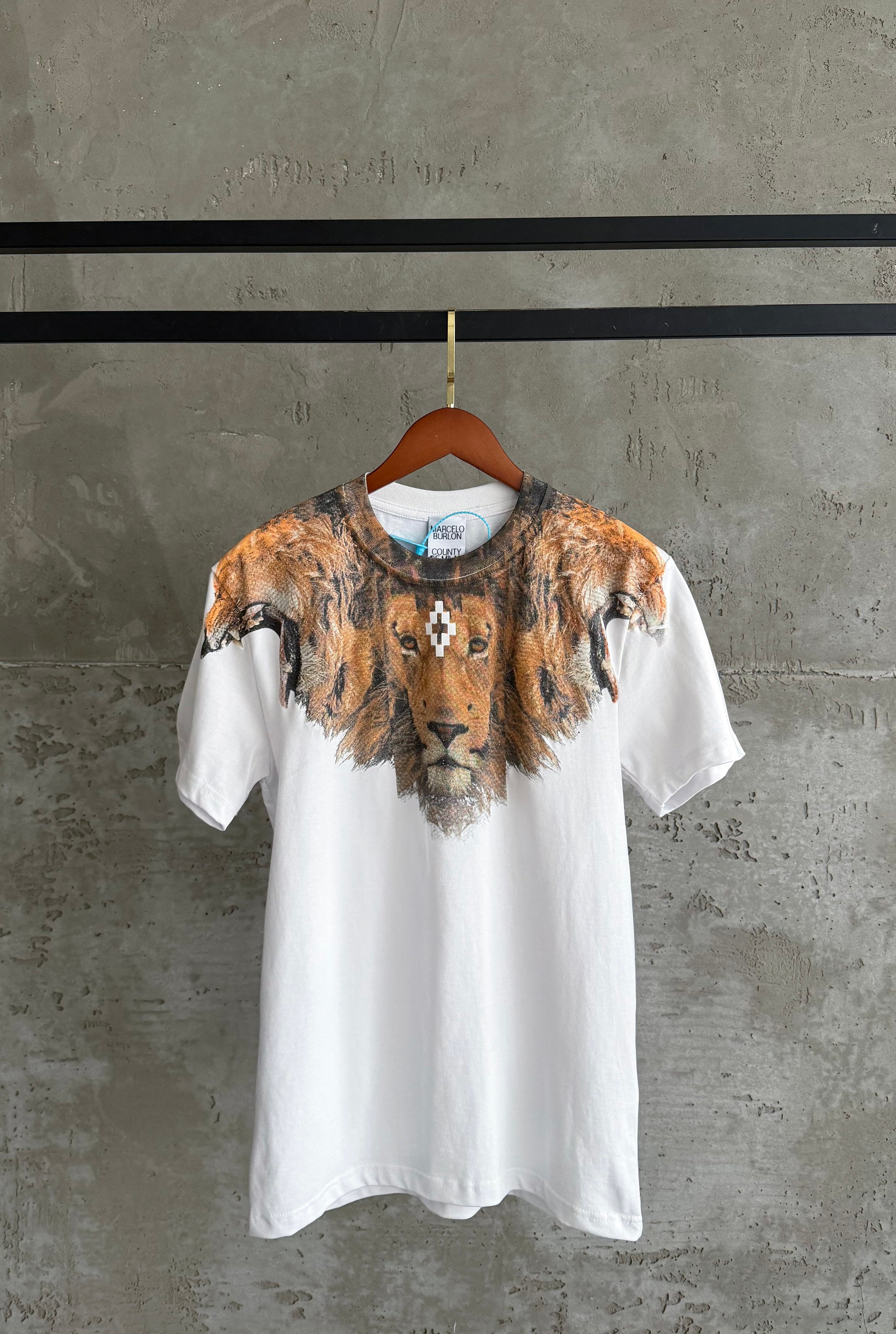 MB01 Leo kahve-beyaz tshirt