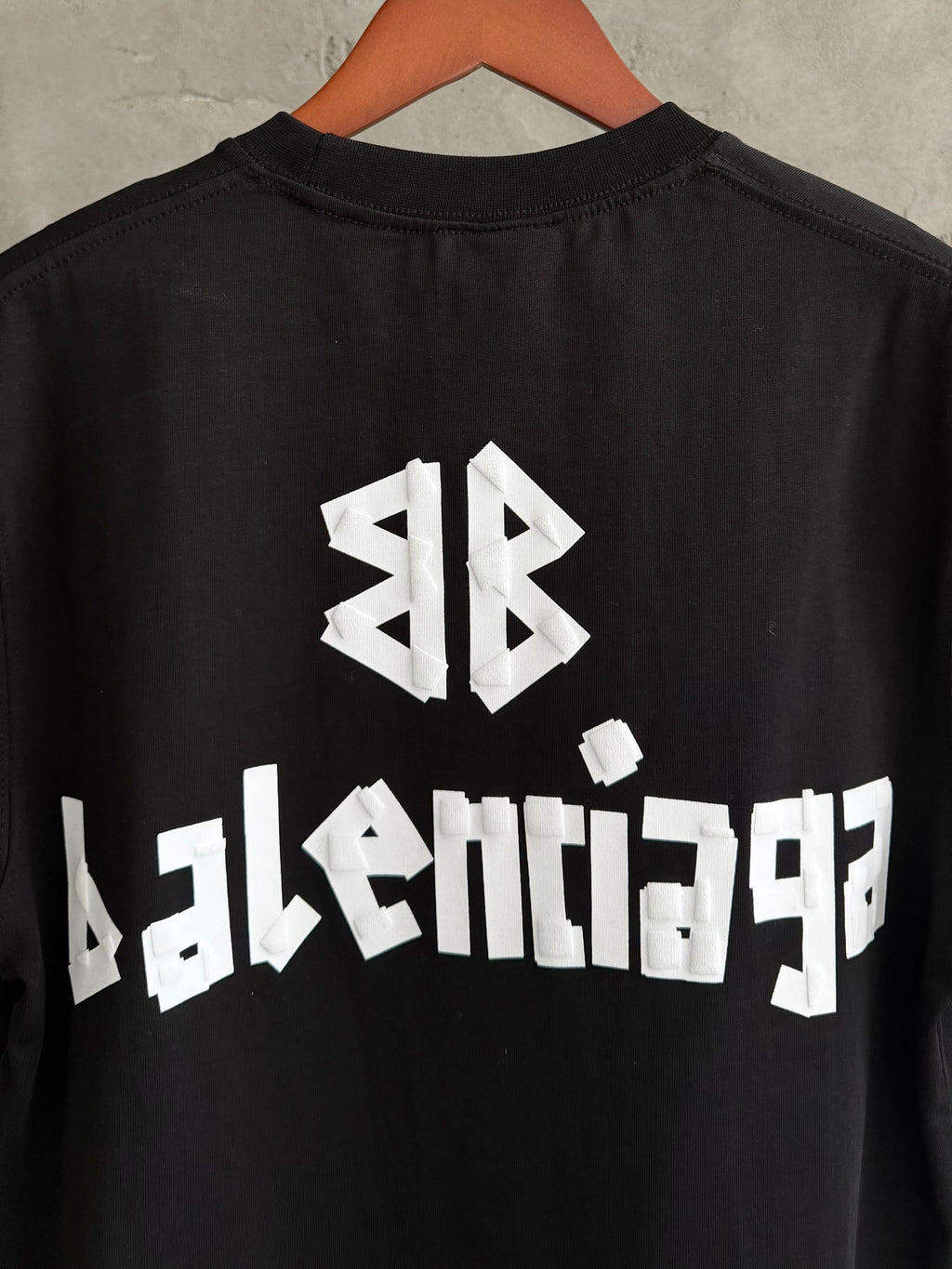 Blc01 Premium baskı siyah tshirt