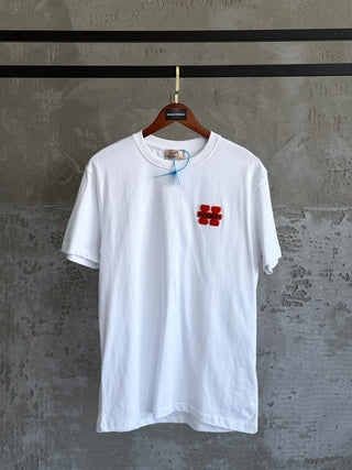 H03 Tafting ithal arma beyaz tshirt