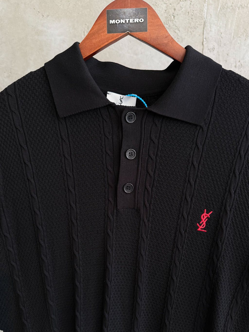 YSL Yaka Triko siyah