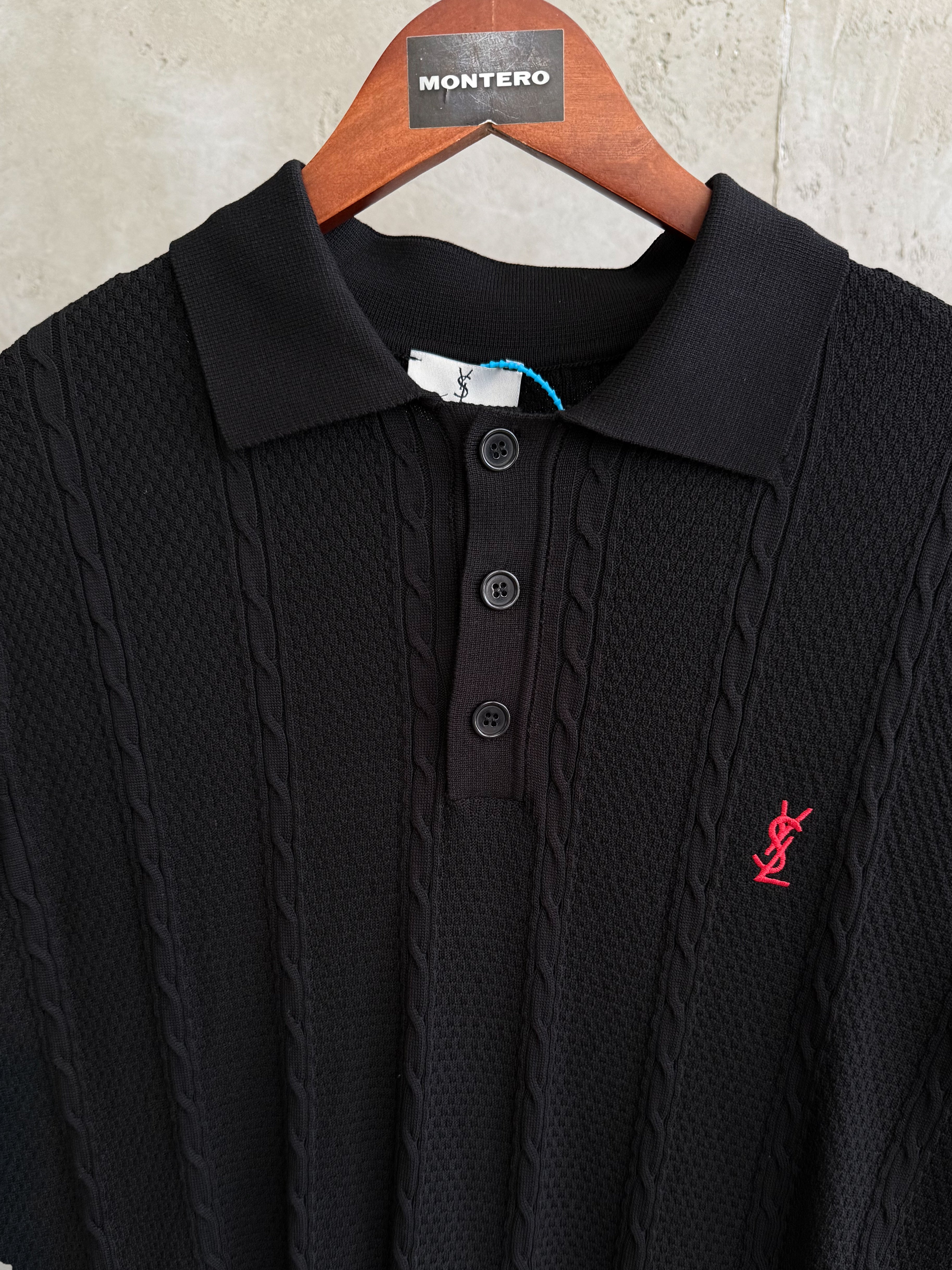 YSL Yaka Triko siyah