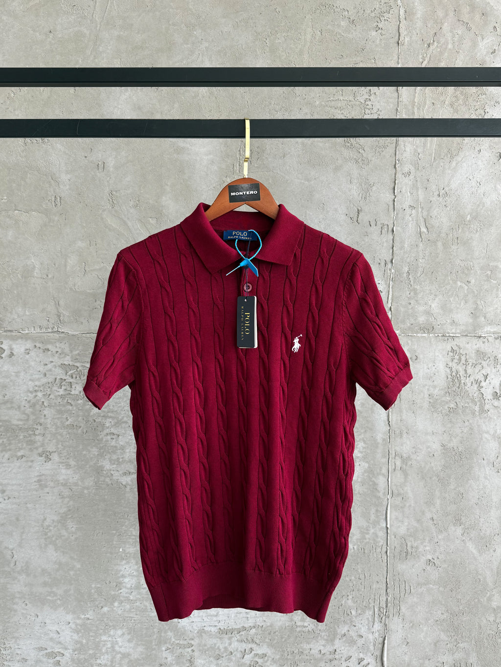 US01 Polo yaka triko bordo