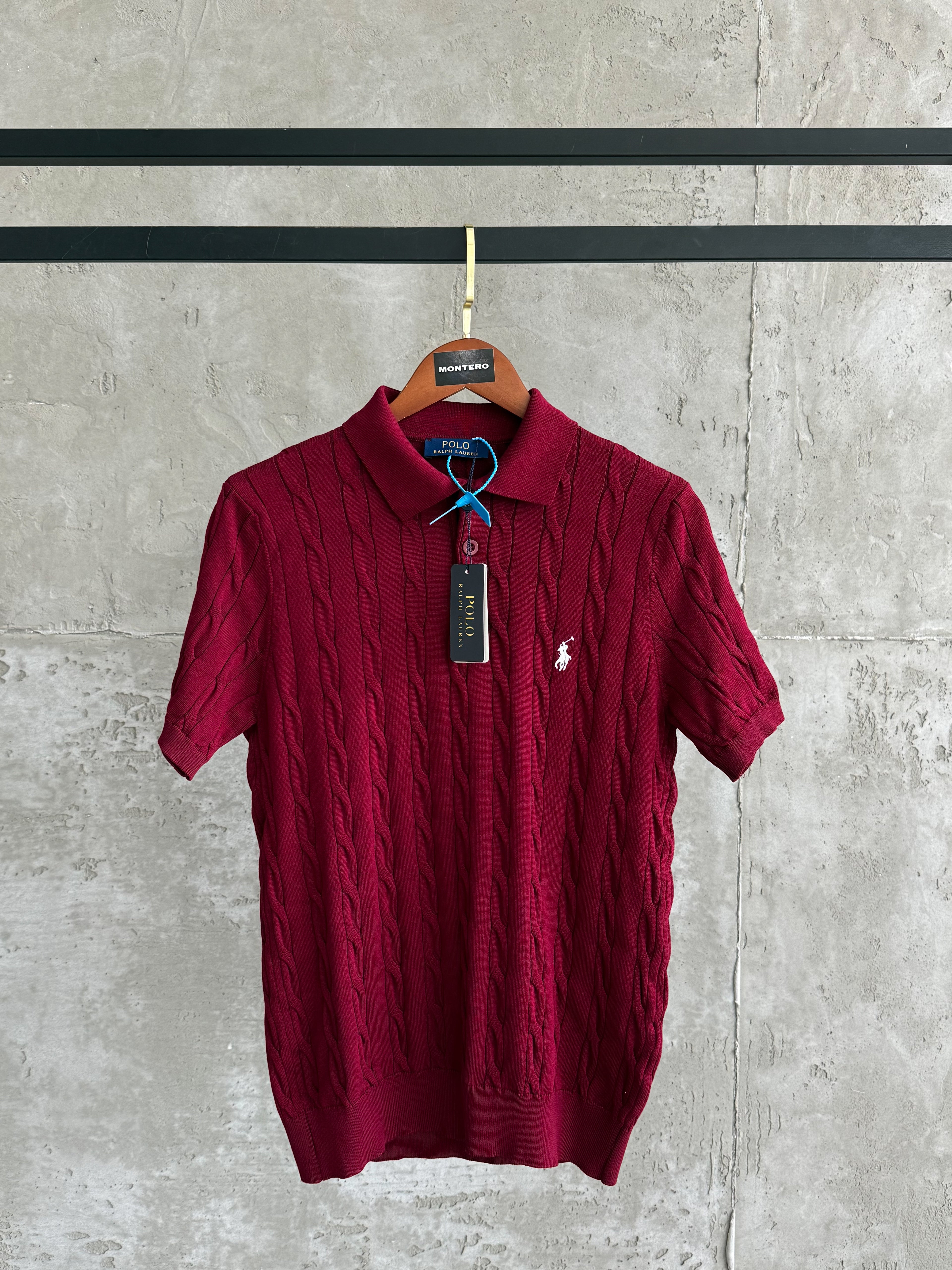 US01 Polo yaka triko bordo