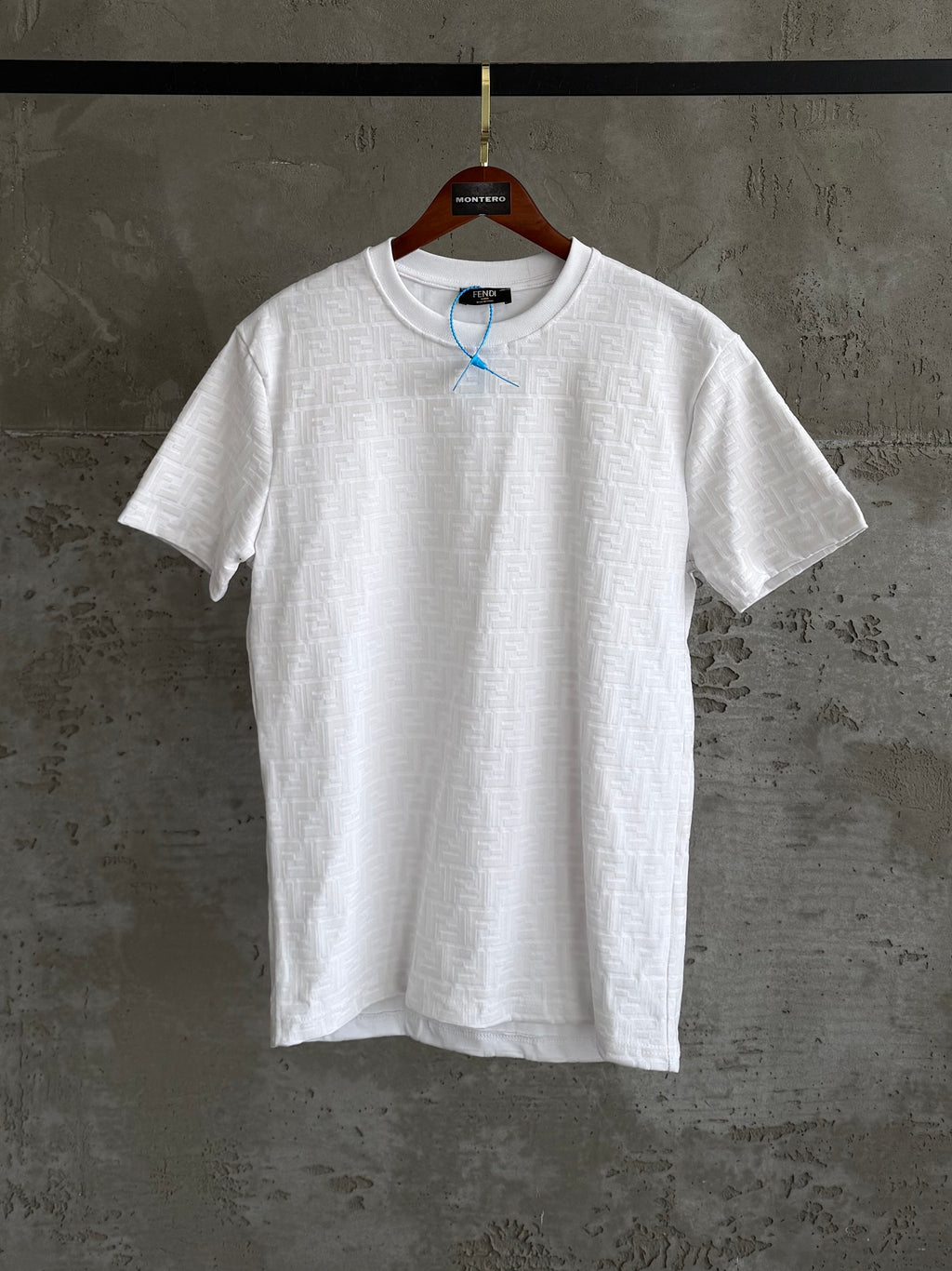 F02 flok full baskı beyaz tshirt