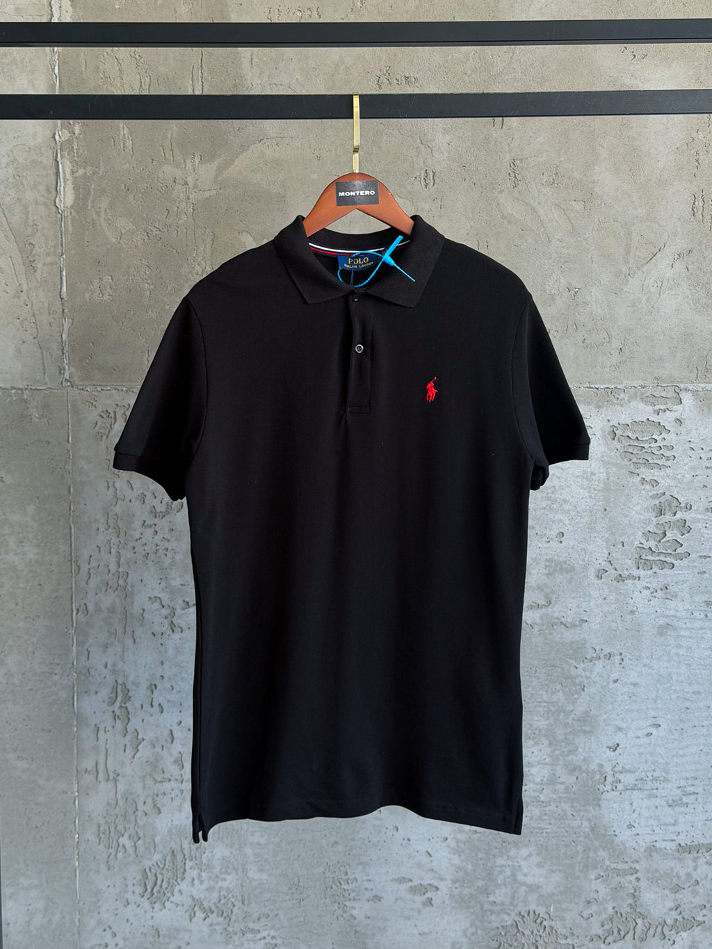 US04 Polo Yaka siyah tshirt