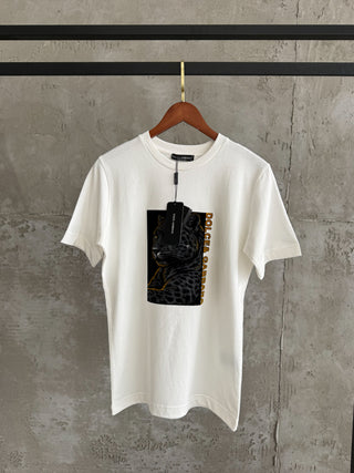 DG08 Kaplan beyaz tshirt