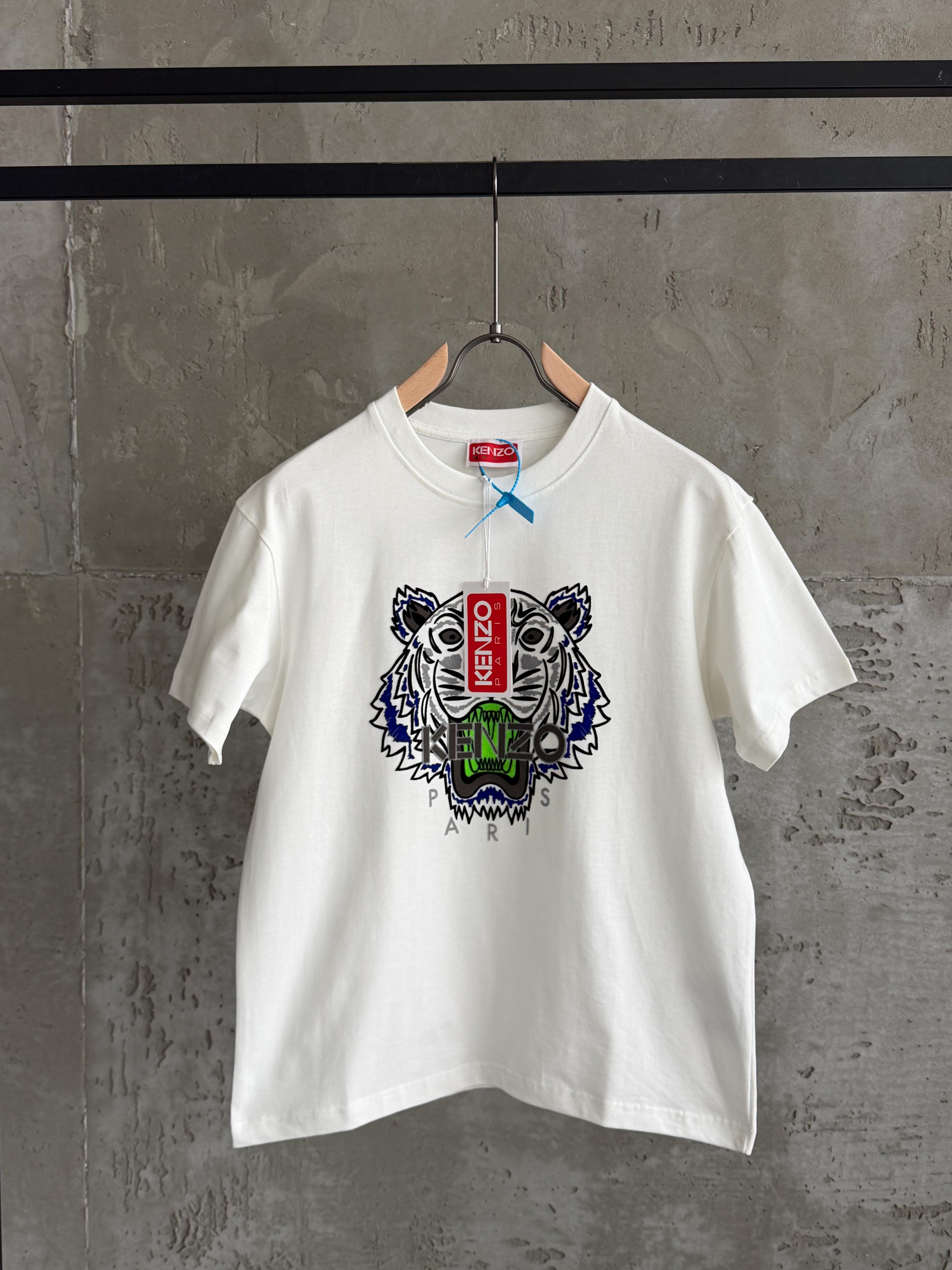 K01 Tiger beyaz tshirt