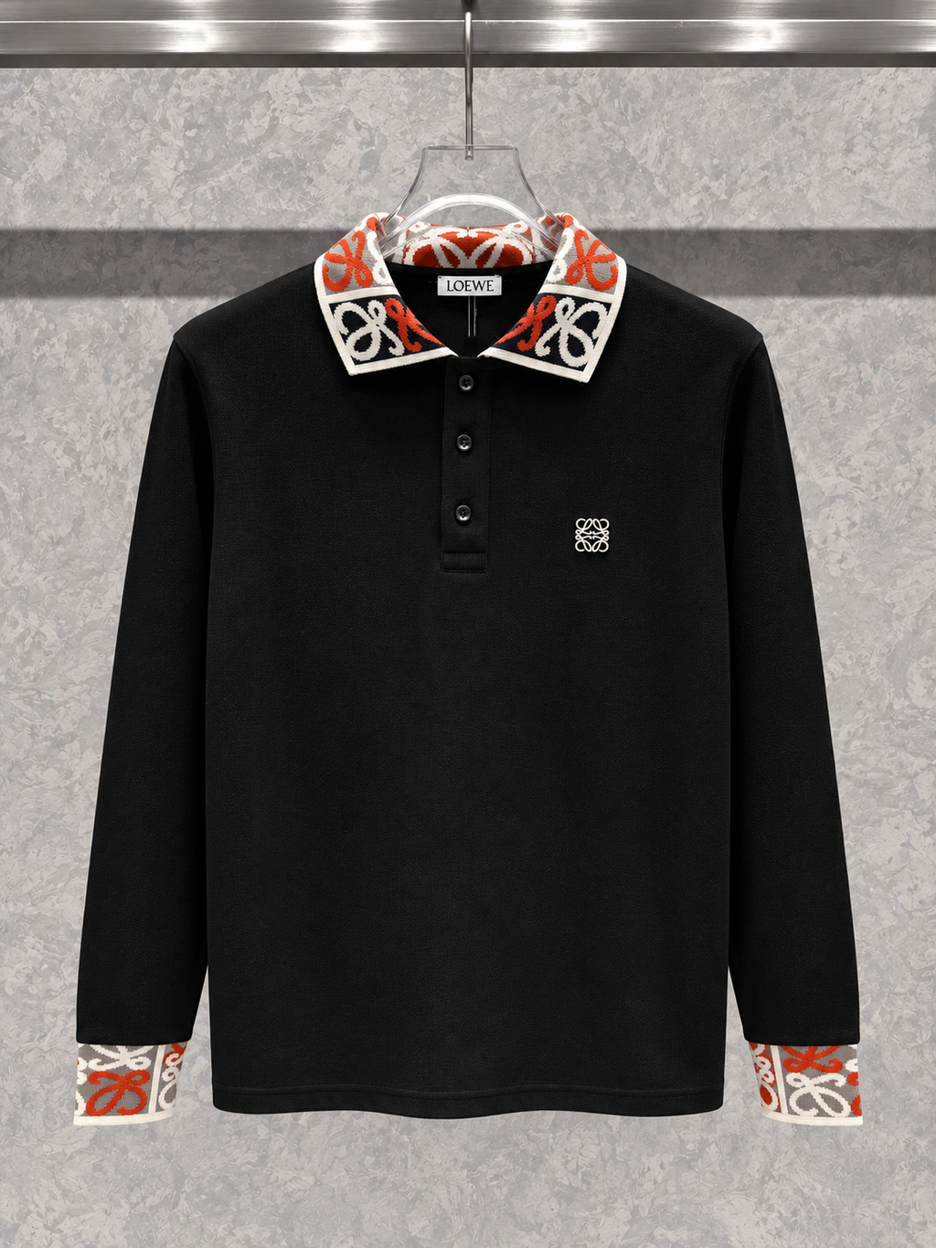 LW01 Polo Yaka Siyah Kazak