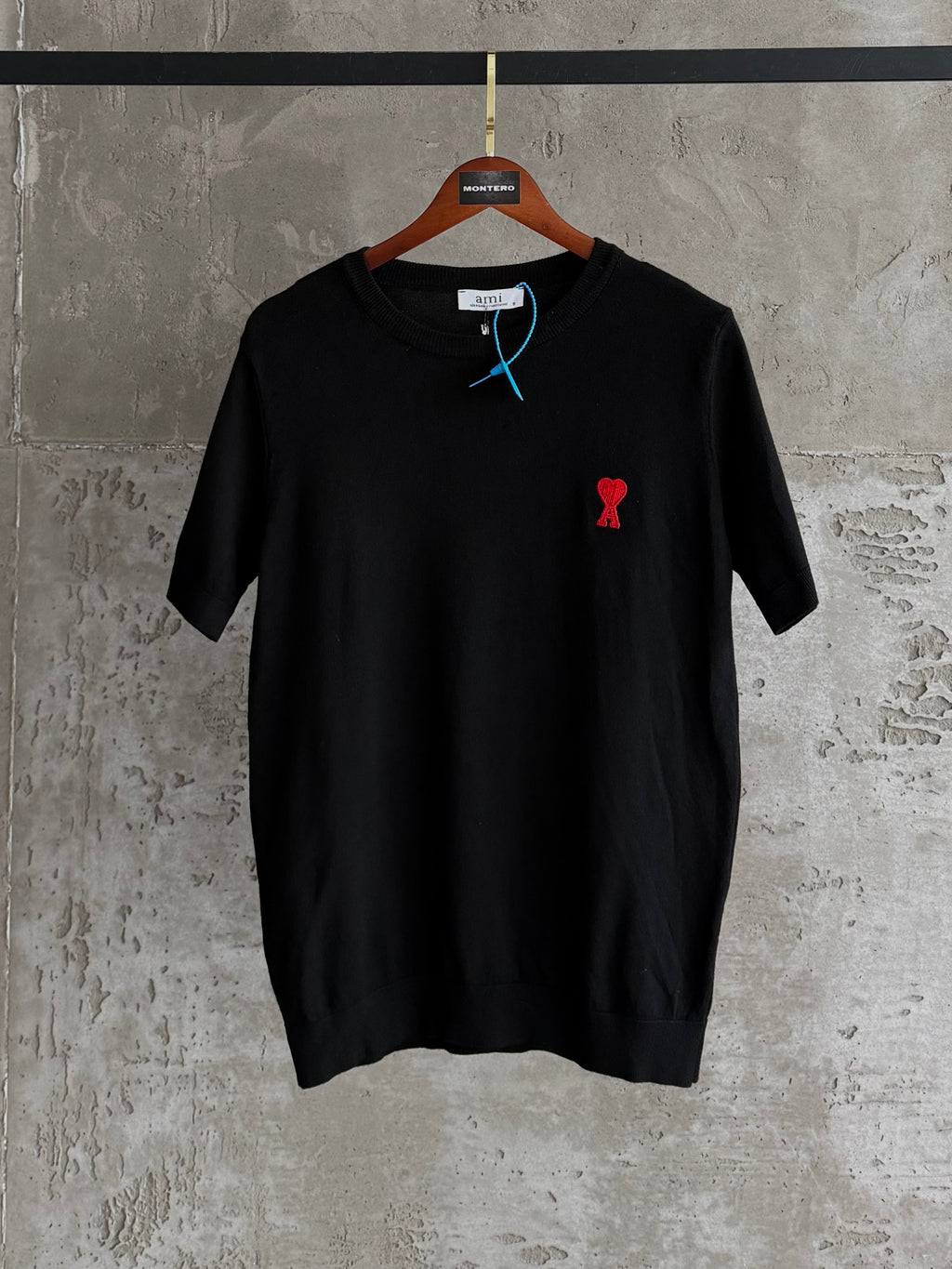 Al02 triko kalp siyah tshirt