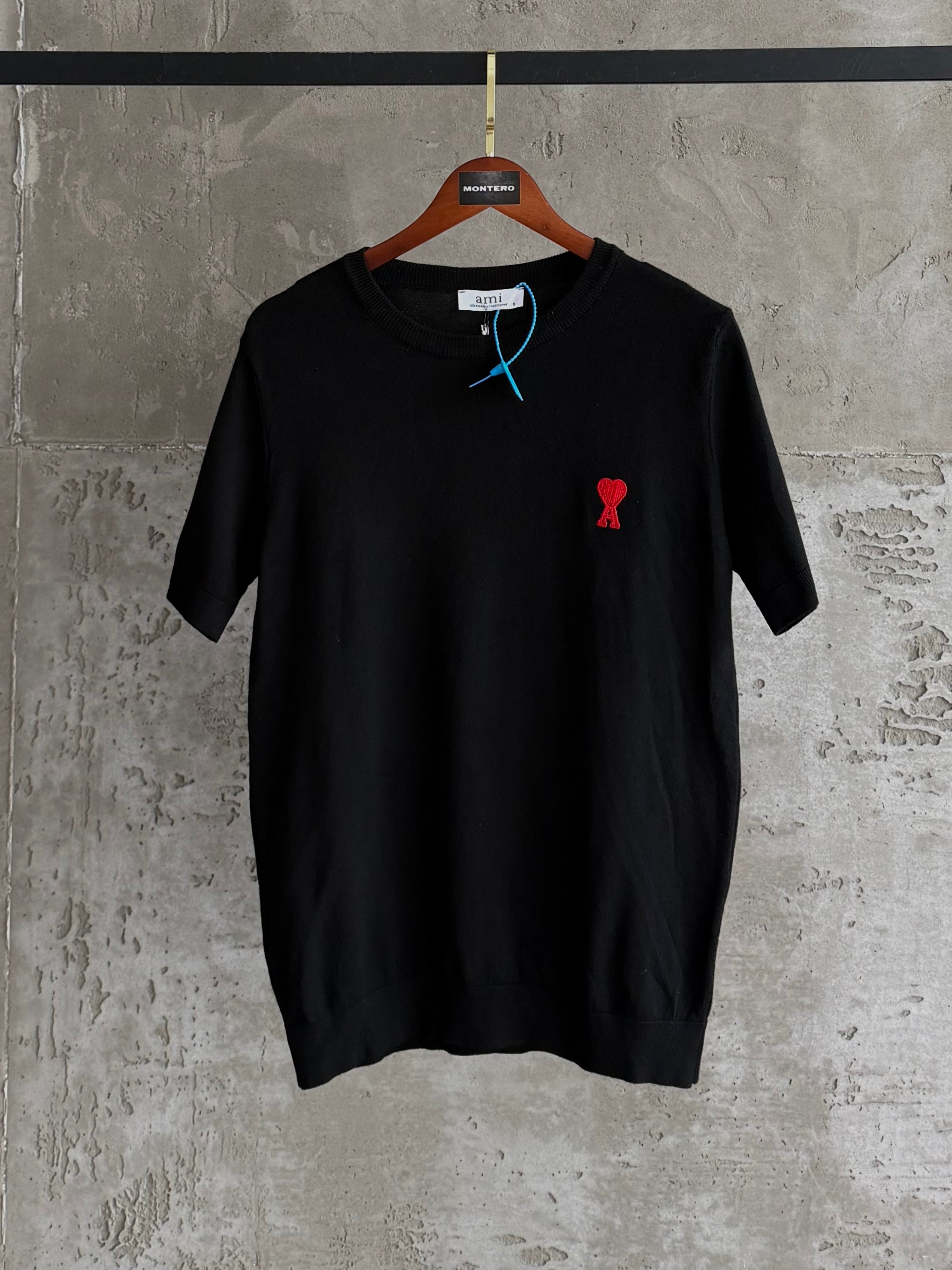 Al02 triko kalp siyah tshirt