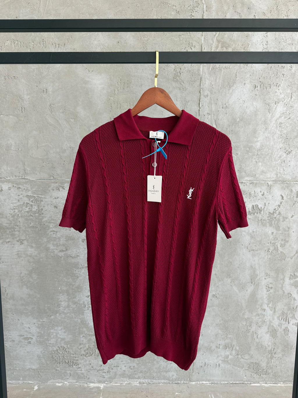 YSL Yaka Triko kırmızı