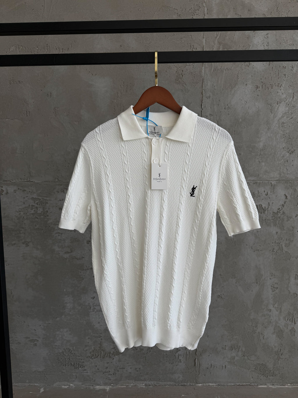 YSL Yaka Triko beyaz