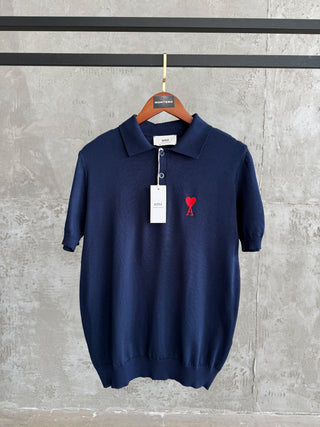 AI03 Yaka Triko lacivert tshirt