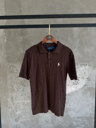 US01 Polo yaka triko acı kahve tshirt
