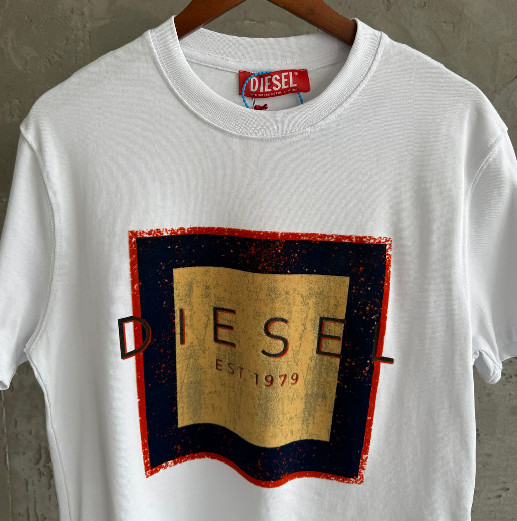 DE02 Vintage beyaz tshirt