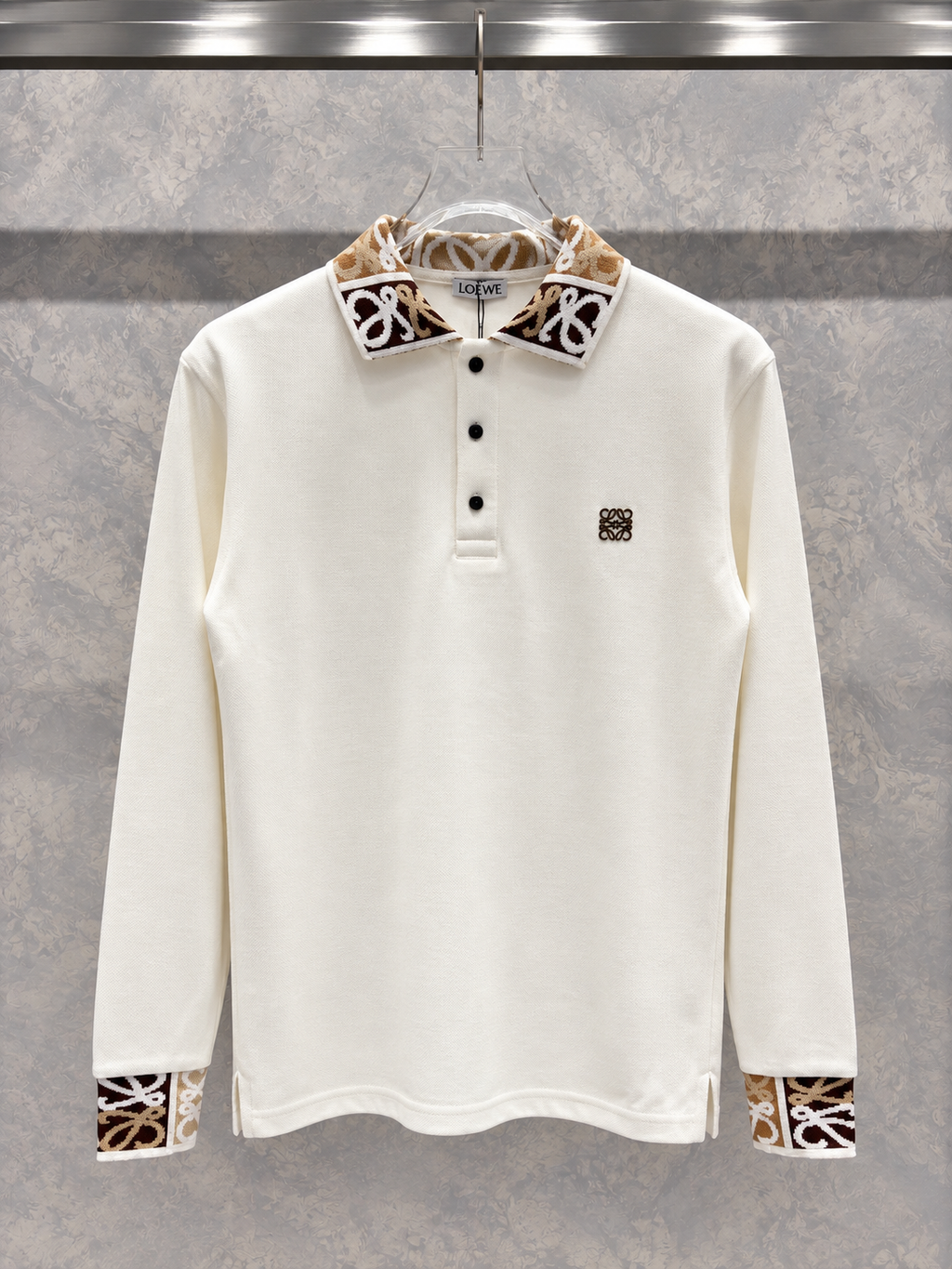 LW01 Polo Yaka Beyaz Kazak