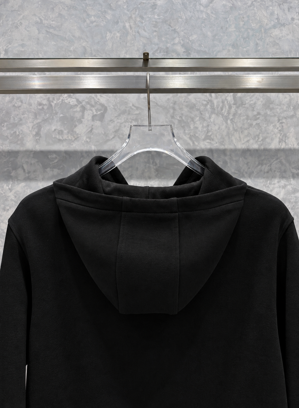 VSC01 Kapüşonlu Siyah Sweatshirt